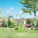 TRUUSK 4-in-1 Buitenschommelrek - Schommel, Glijbaan, Voetba, Verzenden, Nieuw