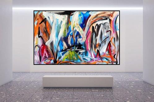 Luc Mora - Un ilot - XXL, Antiek en Kunst, Kunst | Schilderijen | Modern