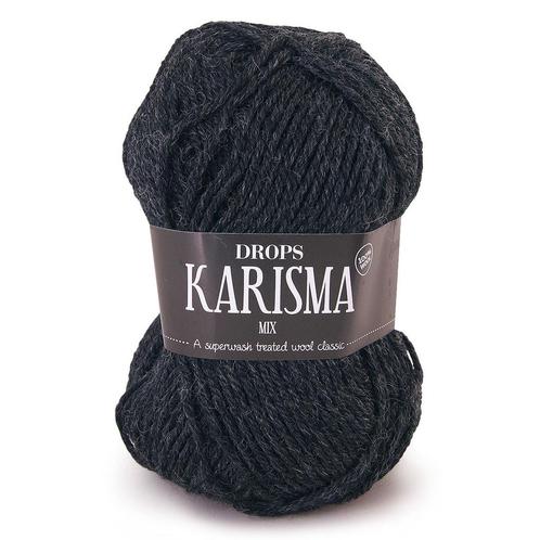 DROPS Karisma Mix - 53 antraciet - Wol Garen, Hobby en Vrije tijd, Breien en Haken, Ophalen of Verzenden