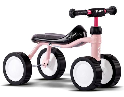 Pukylino oefenfiets met 4 wielen Retro Roze 1+, Kinderen en Baby's, Speelgoed | Buiten | Voertuigen en Loopfietsen, Nieuw, Verzenden