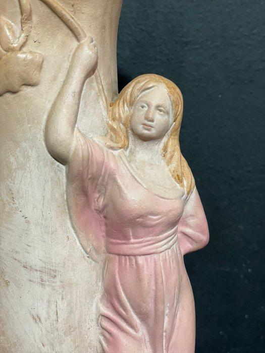 Vaas - Terracotta - Jugendstil, Antiek en Kunst, Kunst | Designobjecten
