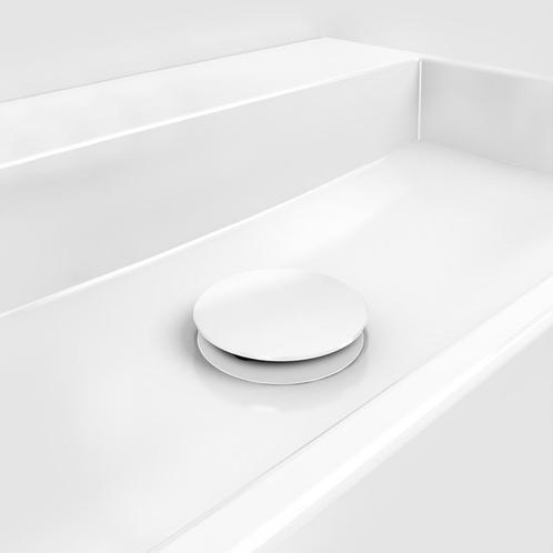 Clou Mini Wash Me Afvoerplug Met Afdekkap 55mm Mat Wit, Doe-het-zelf en Verbouw, Sanitair, Overige typen, Nieuw, Ophalen of Verzenden