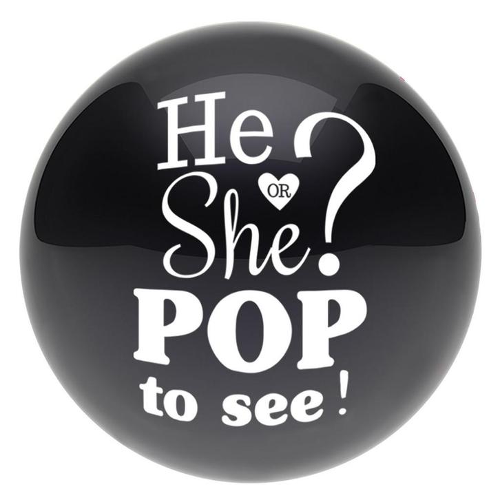 Gender Reveal Ballon Confetti Leeg 60cm, Hobby en Vrije tijd, Feestartikelen, Nieuw, Verzenden