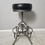 Kruk - In hoogte verstelbaar - Leder, IJzer - Draaikruk