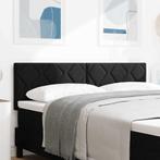 vidaXL Stoffen Hoofdbord Geometric met hoofdeinde Zwart 144, Verzenden, Nieuw, Zwart, Stof