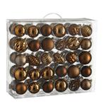 Kerstballen Set - 60 Stuks - Ø7 cm - Onbreekbaar - Bruin, Diversen, Kerst, Verzenden, Nieuw