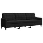 Luxe Zwarte Fluwelen Bank | 210cm | Tweedekansje | OP=OP, Huis en Inrichting, Banken | Bankstellen, 75 tot 100 cm, Ophalen of Verzenden