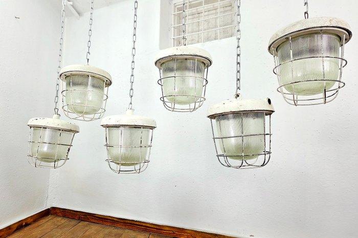 Plafondlamp (6) - Gietijzer, Antiek en Kunst, Antiek | Wandborden en Tegels