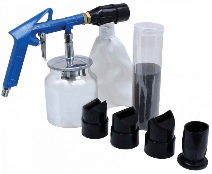 Zandstraalpistool Set 850 Ml - Zandstraalset Op Lucht - Zand, Doe-het-zelf en Verbouw, Overige Doe-het-zelf en Verbouw, Nieuw