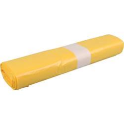 Afvalzak 70 x 110 cm T30 geel - 6 x 50 stuks, Huis en Inrichting, Schoonmaakartikelen, Verzenden