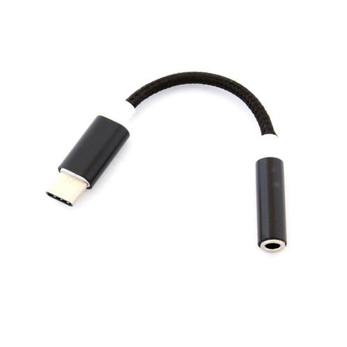 USB-C adapter - naar mini jack - Zwart, Computers en Software, Overige Computers en Software, Nieuw, Ophalen of Verzenden