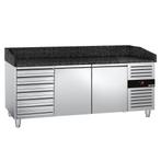 GGM Gastro | Pizza koelwerkbank PREMIUM - 2000x800mm - met 2, Verzenden, Nieuw in verpakking