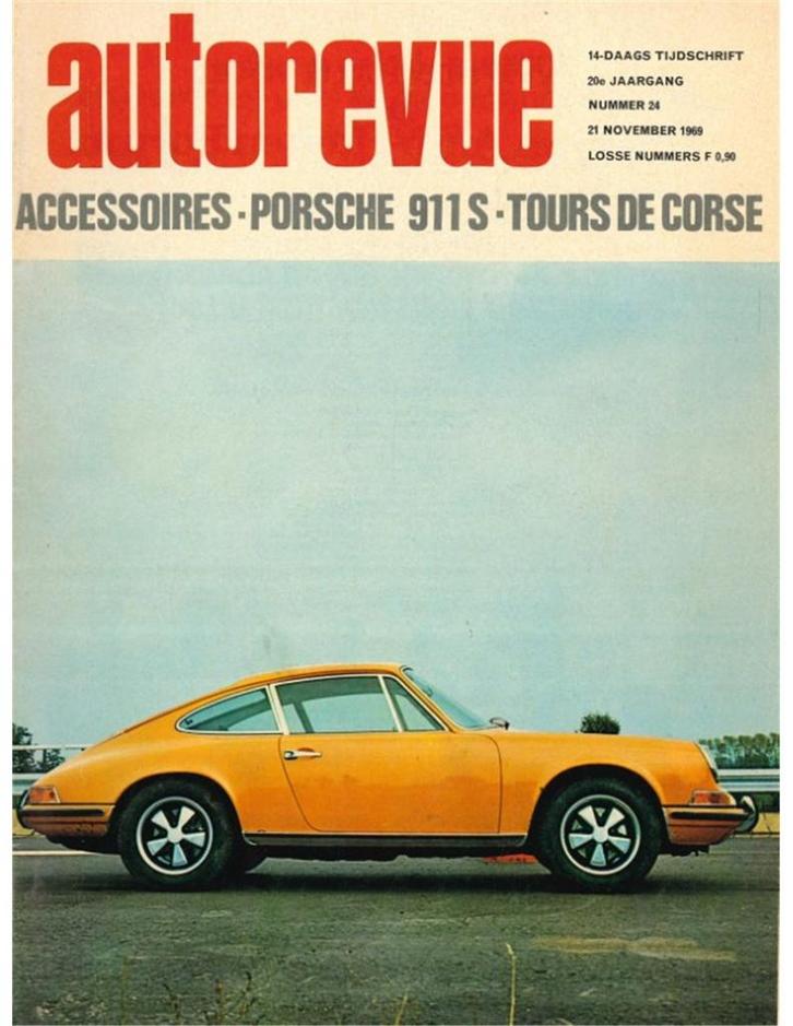 1969 AUTO REVUE MAGAZINE 24 NEDERLANDS, Boeken, Auto's | Folders en Tijdschriften