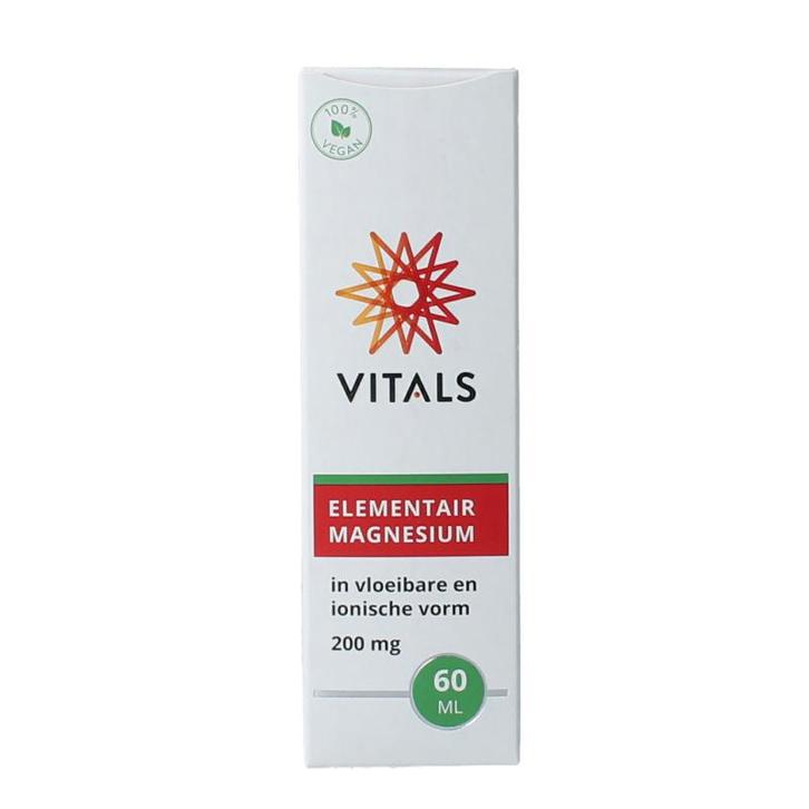 Vitals Elementair magnesium 60 Milliliter, Sport en Fitness, Gezondheidsproducten en Wellness, Verzenden