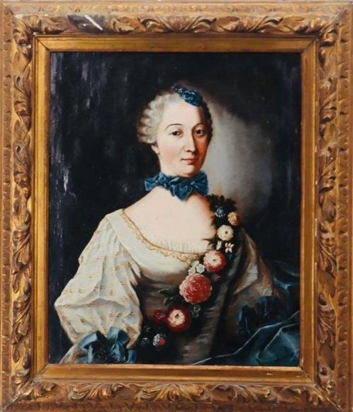 Europese school (XVIII) - L’élégante, Antiek en Kunst, Kunst | Schilderijen | Klassiek