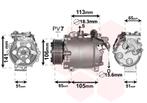 AIRCO COMPRESSOR VOOR HONDA CR-V RE 2006-2009 38810RZYA01, Ophalen of Verzenden, Nieuw