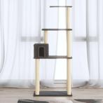 vidaXL Kattenkrabpaal met sisal krabpalen 147 cm donkergrijs, Verzenden, Nieuw