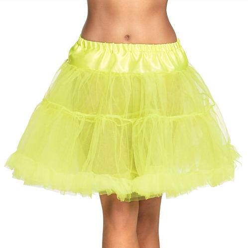 Dames Petticoat De Luxe Neon Geel, Kleding | Dames, Carnavalskleding en Feestkleding, Nieuw, Ophalen of Verzenden