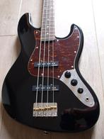 Vintage - VJ74 Black reissued jazzbass model - - Elektrische, Muziek en Instrumenten, Nieuw