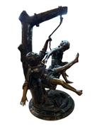 Nach Hippolyte Moreau (1832-1927) - sculptuur, „Kinder auf, Antiek en Kunst, Antiek | Keramiek en Aardewerk