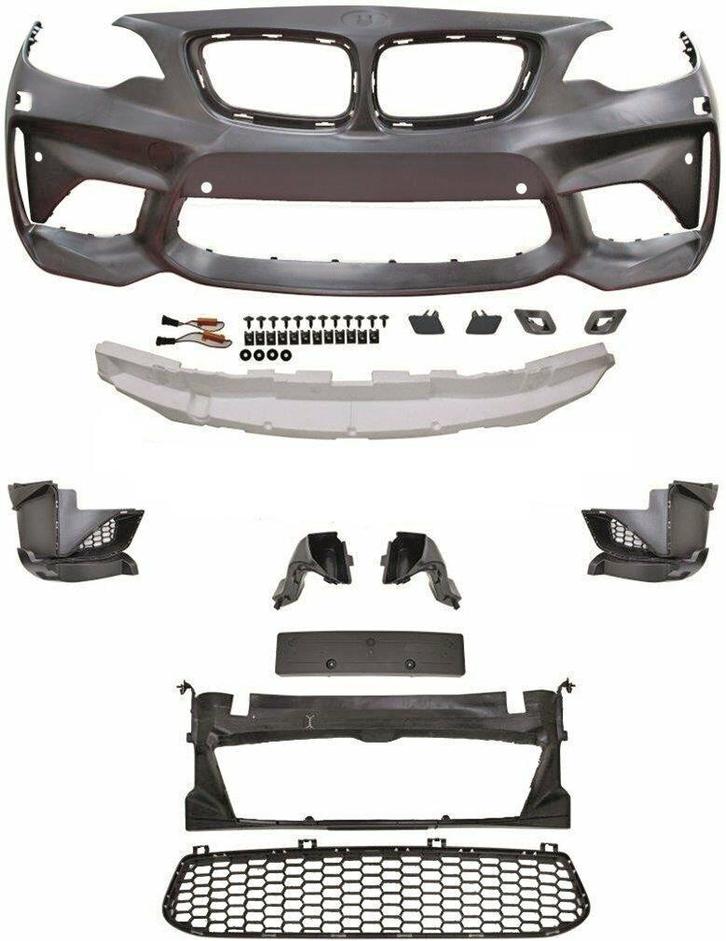 EVO M2 Look Voorbumper BMW 2 Serie F22 F23 B3007 8951 8952, Auto-onderdelen, Carrosserie en Plaatwerk, Nieuw, BMW, Voor, Bumper