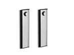 Veiling - 2x Beaux douchewisser met muurhaak zilver geanodis, Huis en Inrichting, Badkamer | Badtextiel en Accessoires, Nieuw
