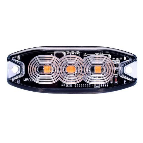 Ultra slim 3-LED Oranje flitser - R65 / R10 certificering E-, Auto diversen, Tuning en Styling, Ophalen of Verzenden