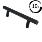 10X Handgreep / Meubelgreep Denver 128 mm RVS Zwart, Verzenden, Nieuw