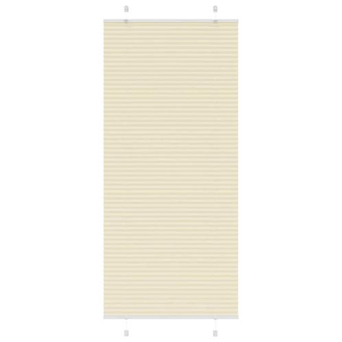 vidaXL Plissé rolgordijn 90x200 cm stofbreedte 89,4 cm, Huis en Inrichting, Stoffering | Gordijnen en Lamellen, Crème, Nieuw, Verzenden