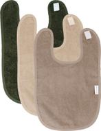 Mamaloes Badstof Groen/Zand/Oat 3 Stuks Slabber ML010139, Verzenden, Nieuw