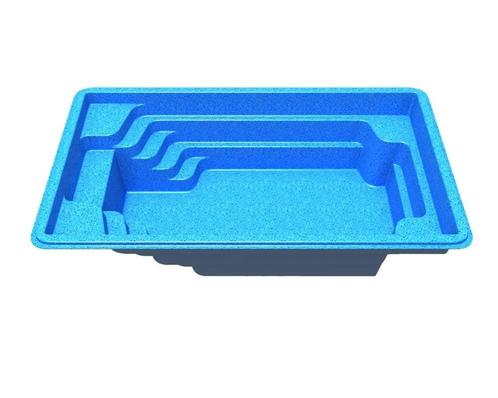 Polyester Zwembad La Palma - Verschillend Maten, Tuin en Terras, Zwembaden, 400 cm of meer, Rechthoekig, Nieuw, Inbouwzwembad