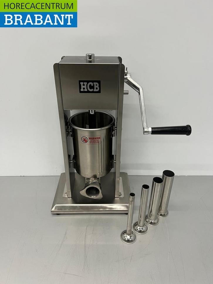 RVS Verticale vulbus stopbus worstvuller 3 liter Horeca, Zakelijke goederen, Horeca | Keukenapparatuur, Nieuw in verpakking, Ophalen of Verzenden