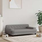 vidaXL Hondenmand 90x53x30 cm kunstleer grijs, Dieren en Toebehoren, Verzenden, Nieuw