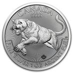 Canadian Predators - Cougar 1 oz 2016 (1.000.000 oplage), Zilver, Losse munt, Verzenden, Noord-Amerika