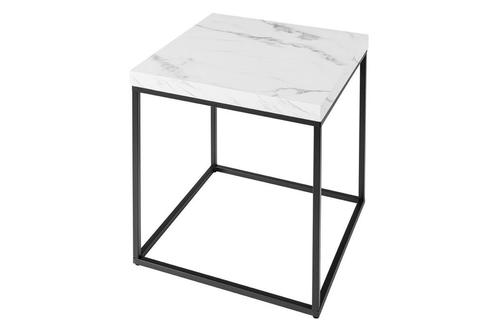Side table ARCHITECTURE 45cm wit marble - 44761, Huis en Inrichting, Tafels | Sidetables, Ophalen of Verzenden