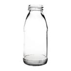 Mini Melkflessen | Glas | 20cl | 12 Stuks | Ø59x125(h)mm, Verzenden, Nieuw in verpakking