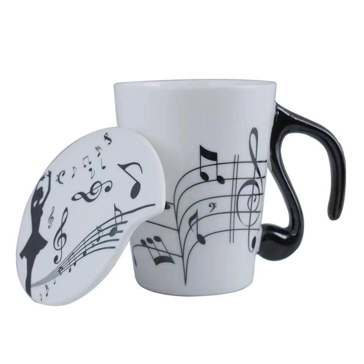 Keramiek mok Muzieknoot Noten (Mokken), Huis en Inrichting, Keuken | Servies, Nieuw, Ophalen of Verzenden