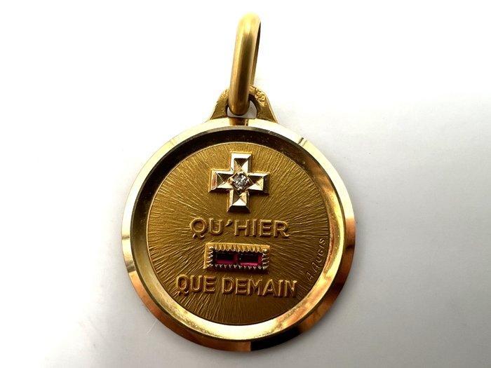 A. Augis - Hanger - 18 karaat Geel goud - 0.01ct. tw., Sieraden, Tassen en Uiterlijk, Antieke sieraden