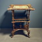 Bijzettafel - Modernista - Hout, Keramiek, Brons, Antiek en Kunst