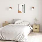 vidaXL Nachtkastjes 2 st 40x40x50 cm bewerkt hout sonoma, Huis en Inrichting, Slaapkamer | Nachtkastjes, Minder dan 45 cm, Verzenden