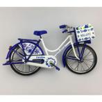 Miniatuur fiets delftsblauw 23 x 13 cm + naam, Nieuw, Verzenden