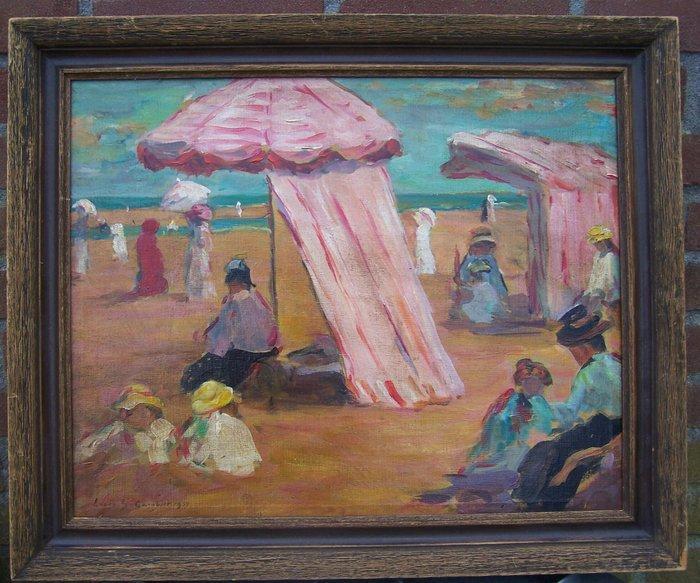 Louis-Gustave Cambier (1874-1949) - Strandgezicht, Antiek en Kunst, Kunst | Schilderijen | Klassiek