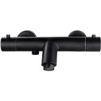 Xellanz Rio Thermostatische Badmengkraan - 15cm - Mat Zwart, Doe-het-zelf en Verbouw, Sanitair, Ophalen of Verzenden, Nieuw