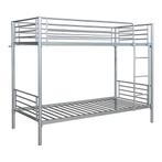 Stapelbed Soppsar metaal 208,5x97x165 cm zilverkleurig [en.c, Verzenden, Nieuw