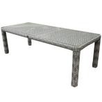 Bergamo dining tuintafel 240x100xH78 cm wit grijs, Ophalen of Verzenden, Nieuw, Wicker
