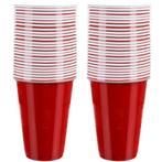 Ruhhy Beer Pong Set: 50 Rode Bekers voor Ultiem Feestplez..., Ophalen of Verzenden, Nieuw