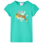 vidaXL Kindershirt 128 mintkleurig, Verzenden, Nieuw