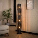 *WOONWINKEL* Staande Vloerlamp Zwart Metaal 150 Cm, Huis en Inrichting, Lampen | Vloerlampen, Verzenden, Nieuw