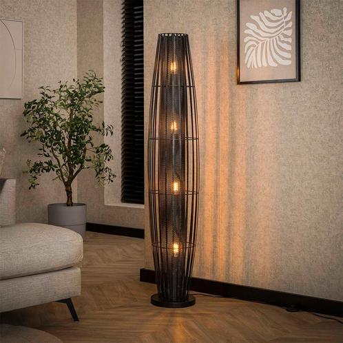 *WOONWINKEL* Staande Vloerlamp Zwart Metaal 150 Cm, Huis en Inrichting, Lampen | Vloerlampen, Nieuw, Verzenden