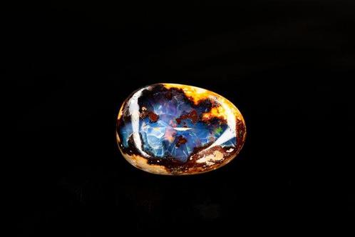 Mexicoanse Vuur Opaal - Blauw 12,05 karaat - GEEN, Verzamelen, Mineralen en Fossielen